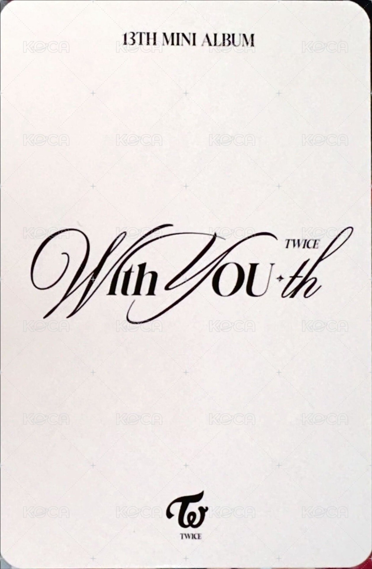 迷13 專輯卡 電子專 背面