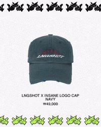 LNGSHOT x INSANE GARAGE 棒球帽 LOGO CAP NAVY