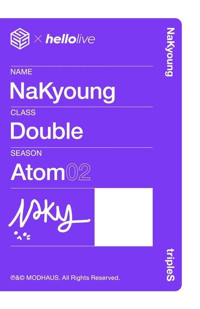 tripleS Nakyoung AA338 hellolive直播卡