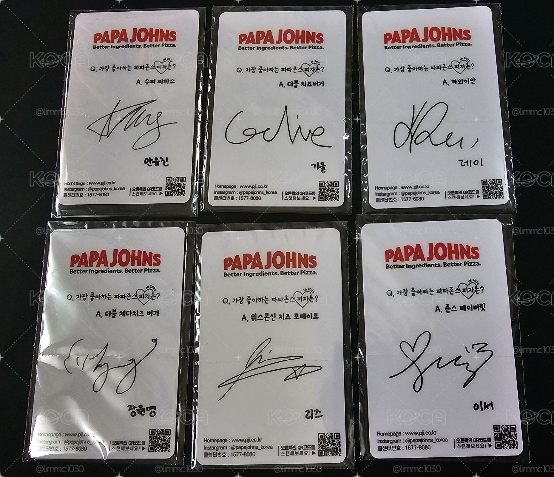 [現貨] IVE PAPA JOHN'S 代言卡1.0