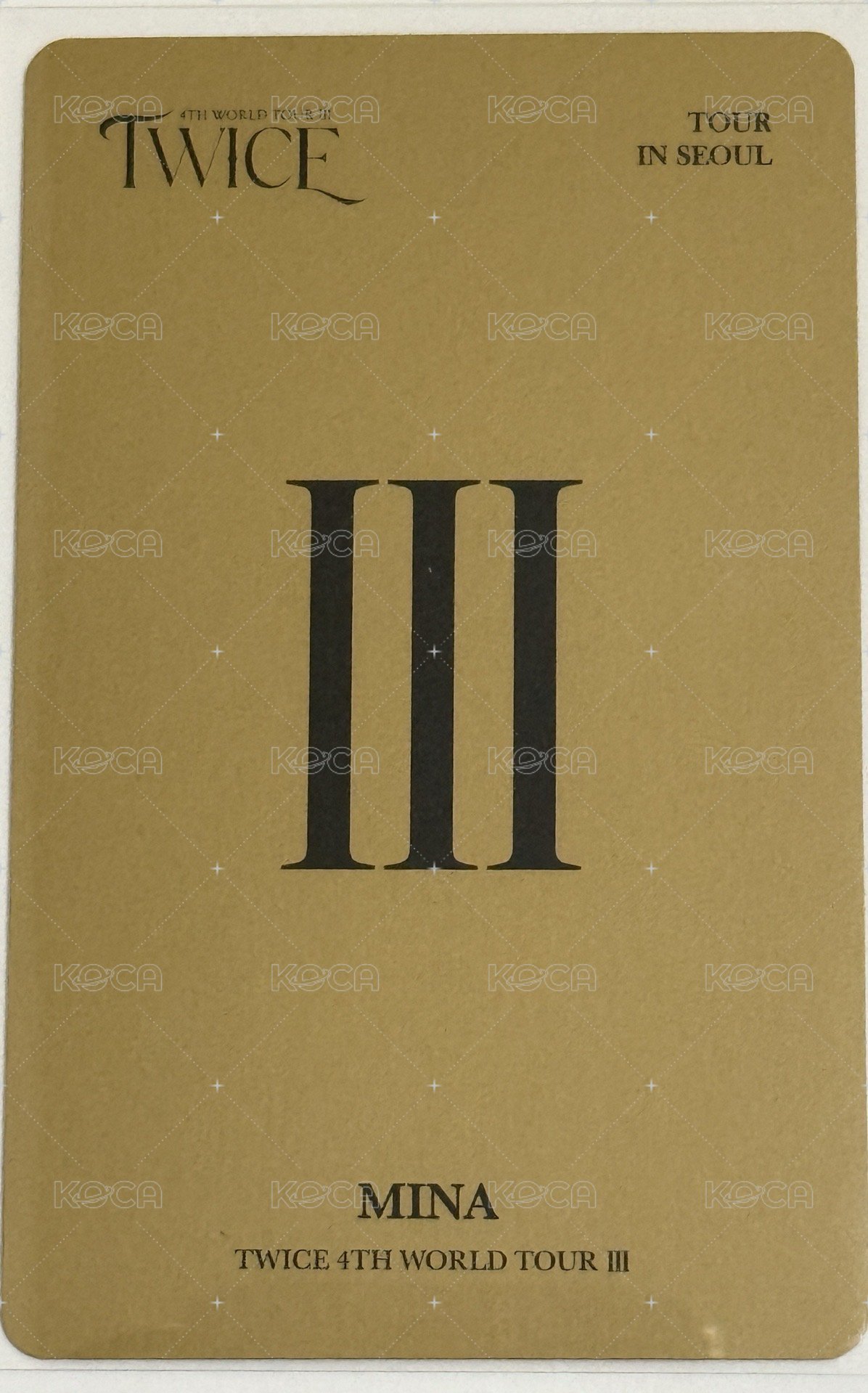 四巡 演唱會 DVD / CD 卡  背面