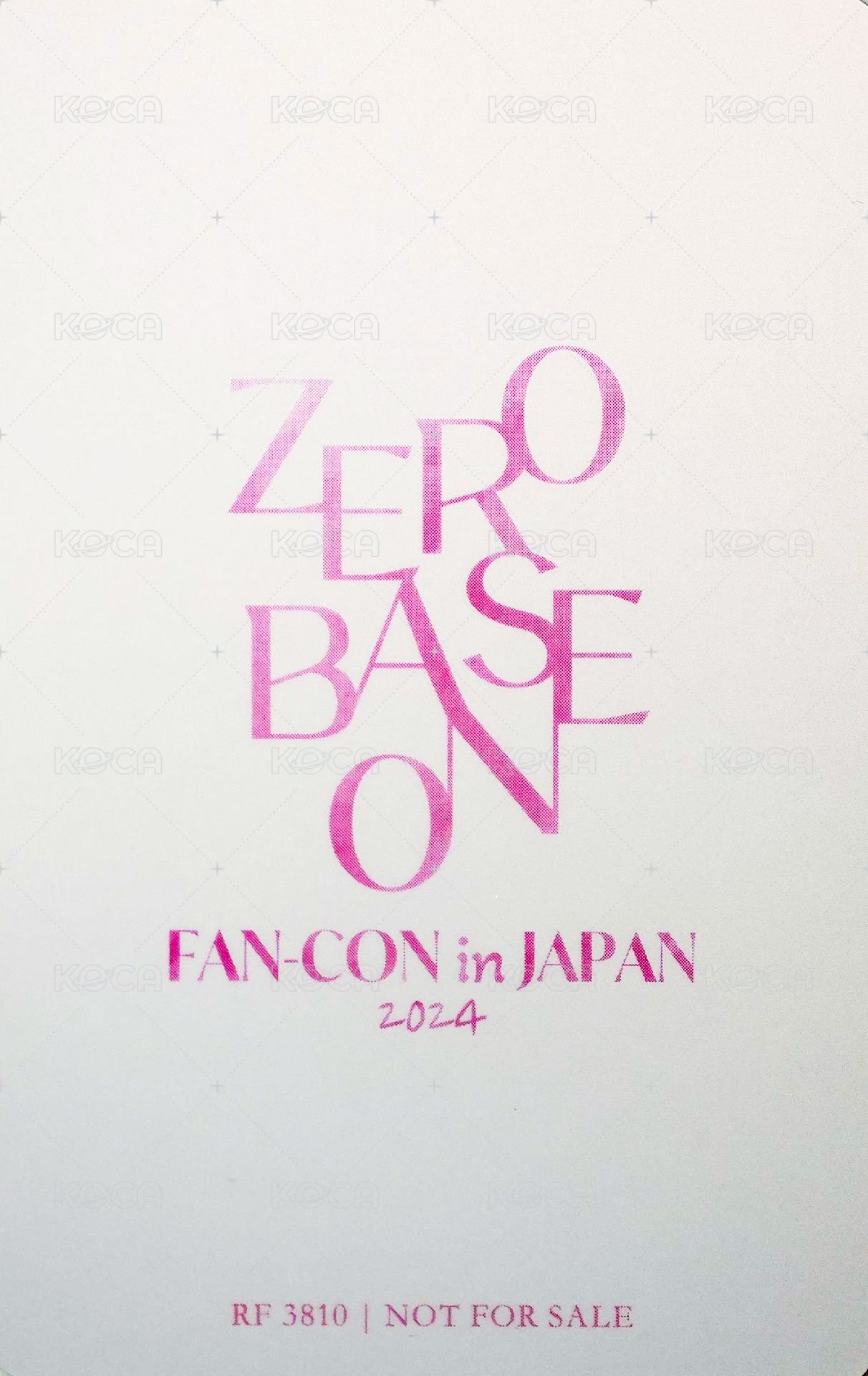 24'JP FC 演唱會 DVD / CD 卡 官拍 背面