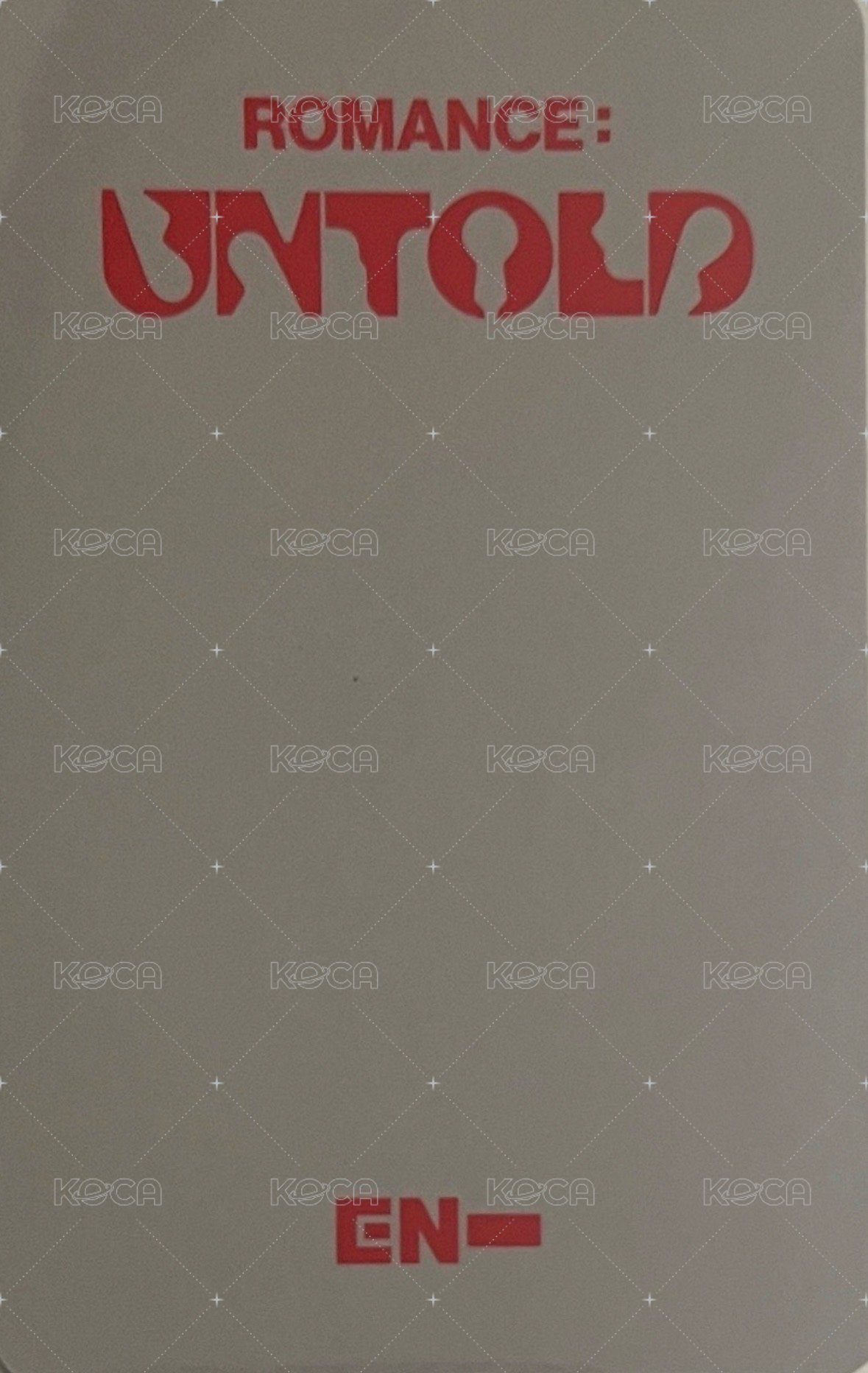 正二 yzy 預售4.0抱熊 特典卡  背面