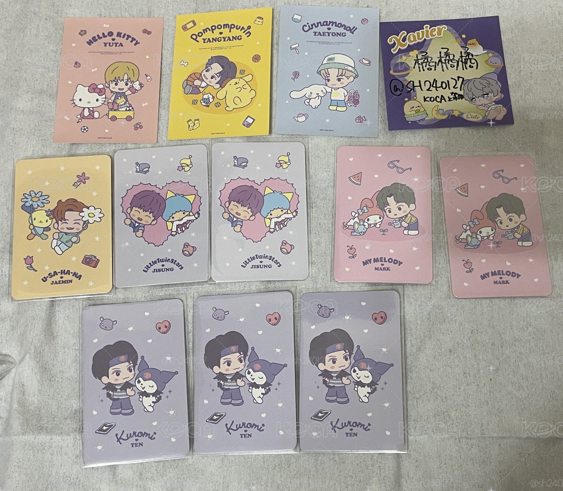 現貨 🇹🇼 NCT 三麗鷗 貼紙 卡通卡 整圖不拆