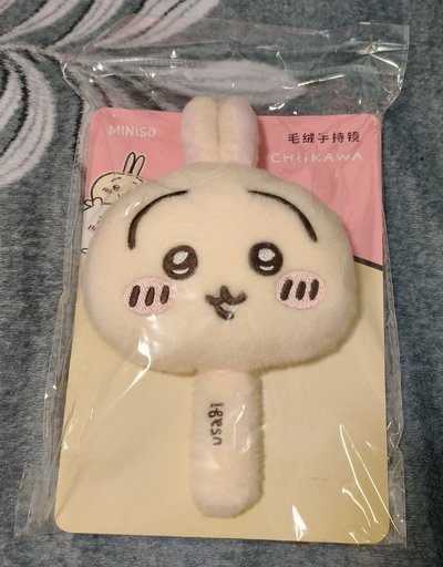miniso 兔兔 毛絨手拿鏡