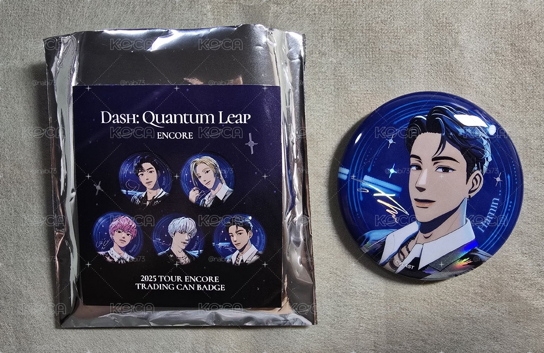 2025 TOUR ENCORE TRADING CAN BADGE 하민