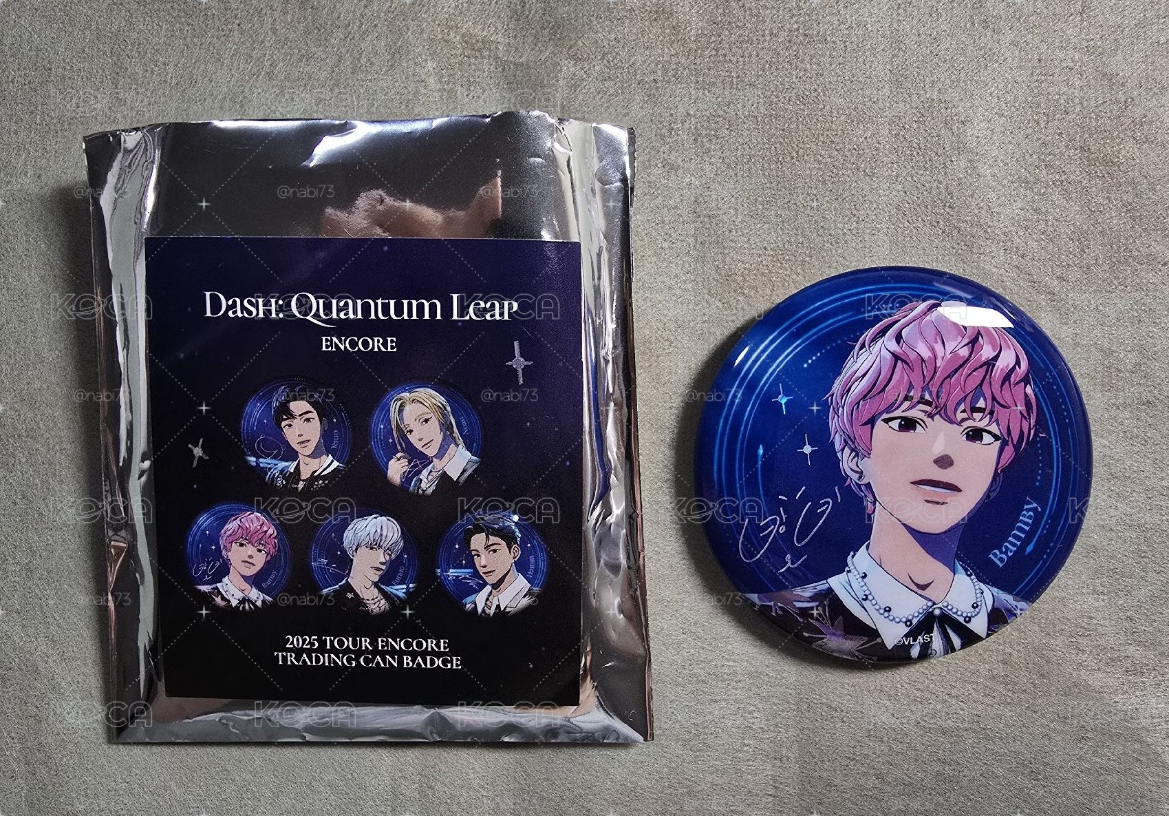 2025 TOUR ENCORE TRADING CAN BADGE 밤비