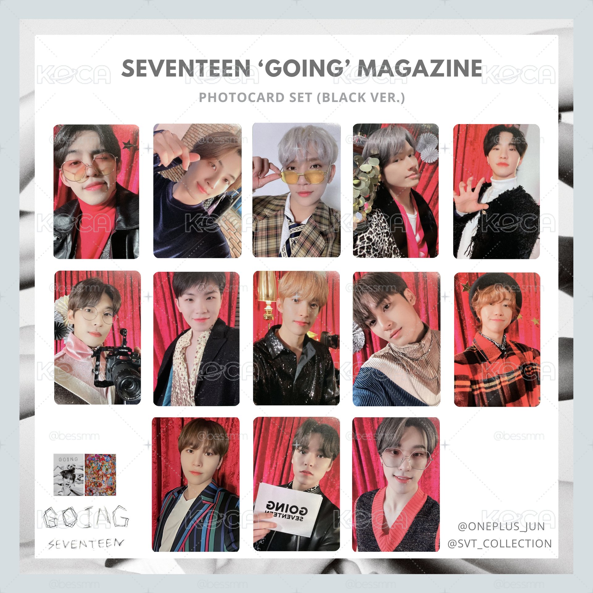 going 雜誌小卡 兩版本
