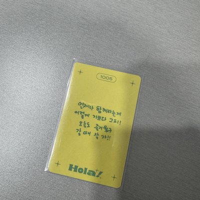ONEW Hola Fancon 演唱會 退場卡 溫流 李珍基 SHINee 1005 小卡