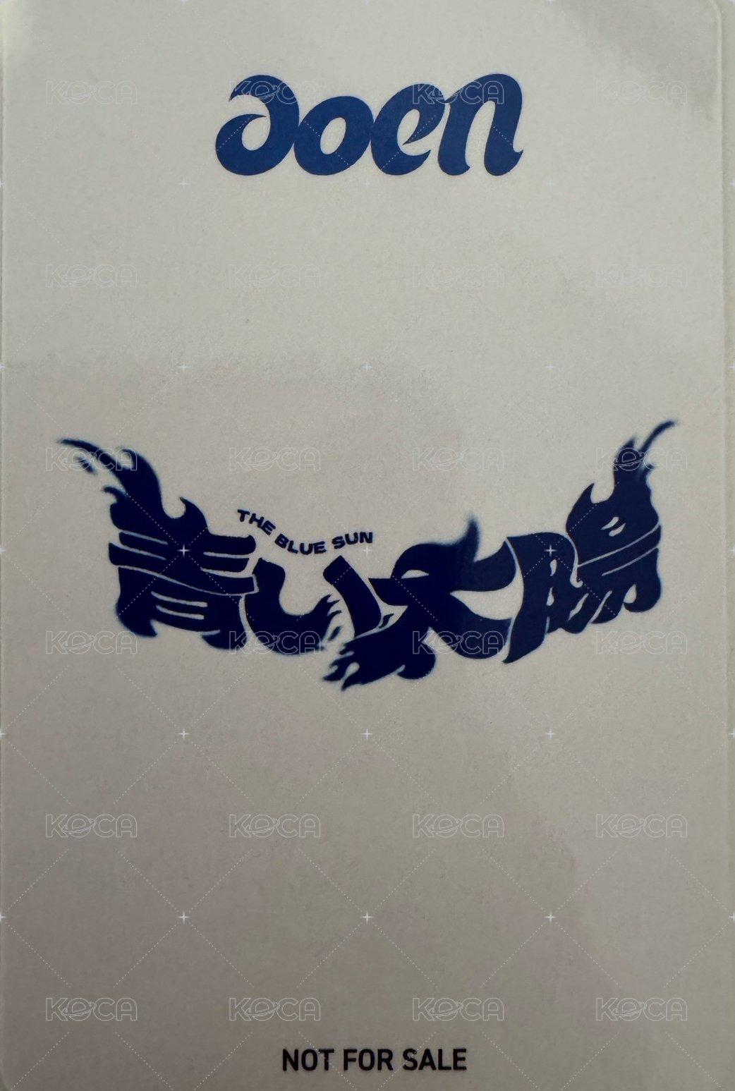 The Blue Sun 塔店 LD 幸運卡  背面