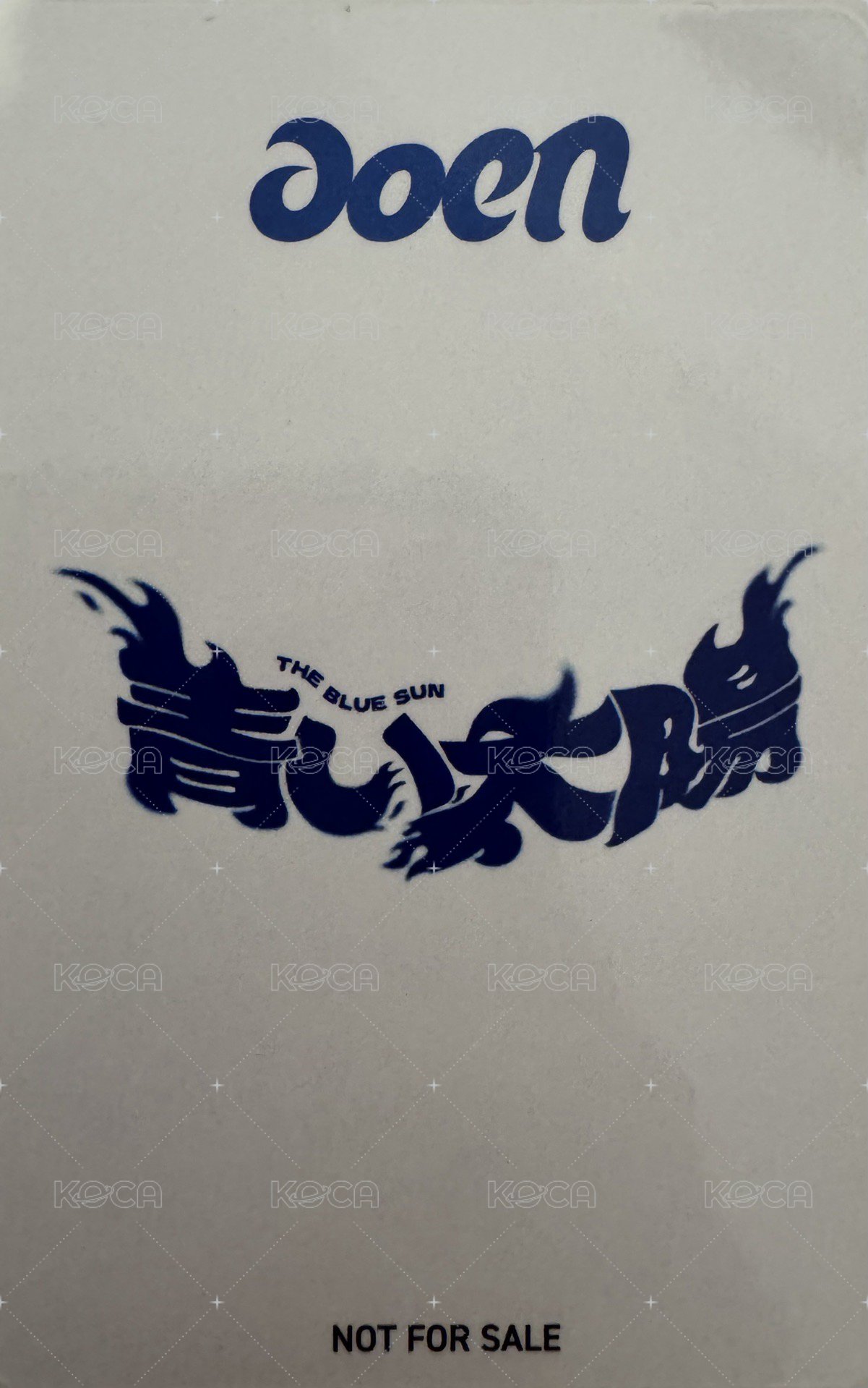 The Blue Sun 塔店 LD 幸運卡  背面