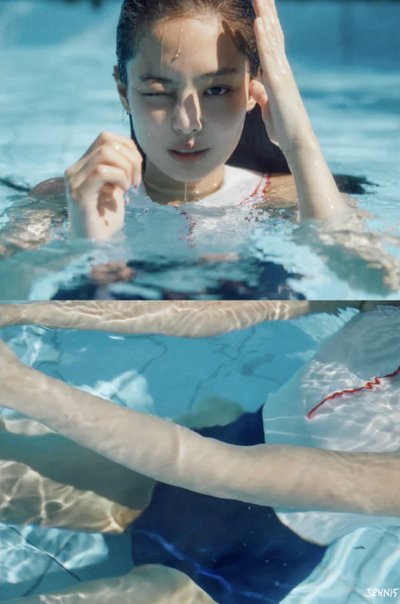 Jennie “J2NNI5”攝影展限定 珍妮出水海報A款
