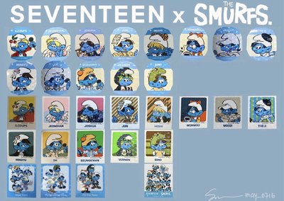 藍色小精靈 711 貼紙 