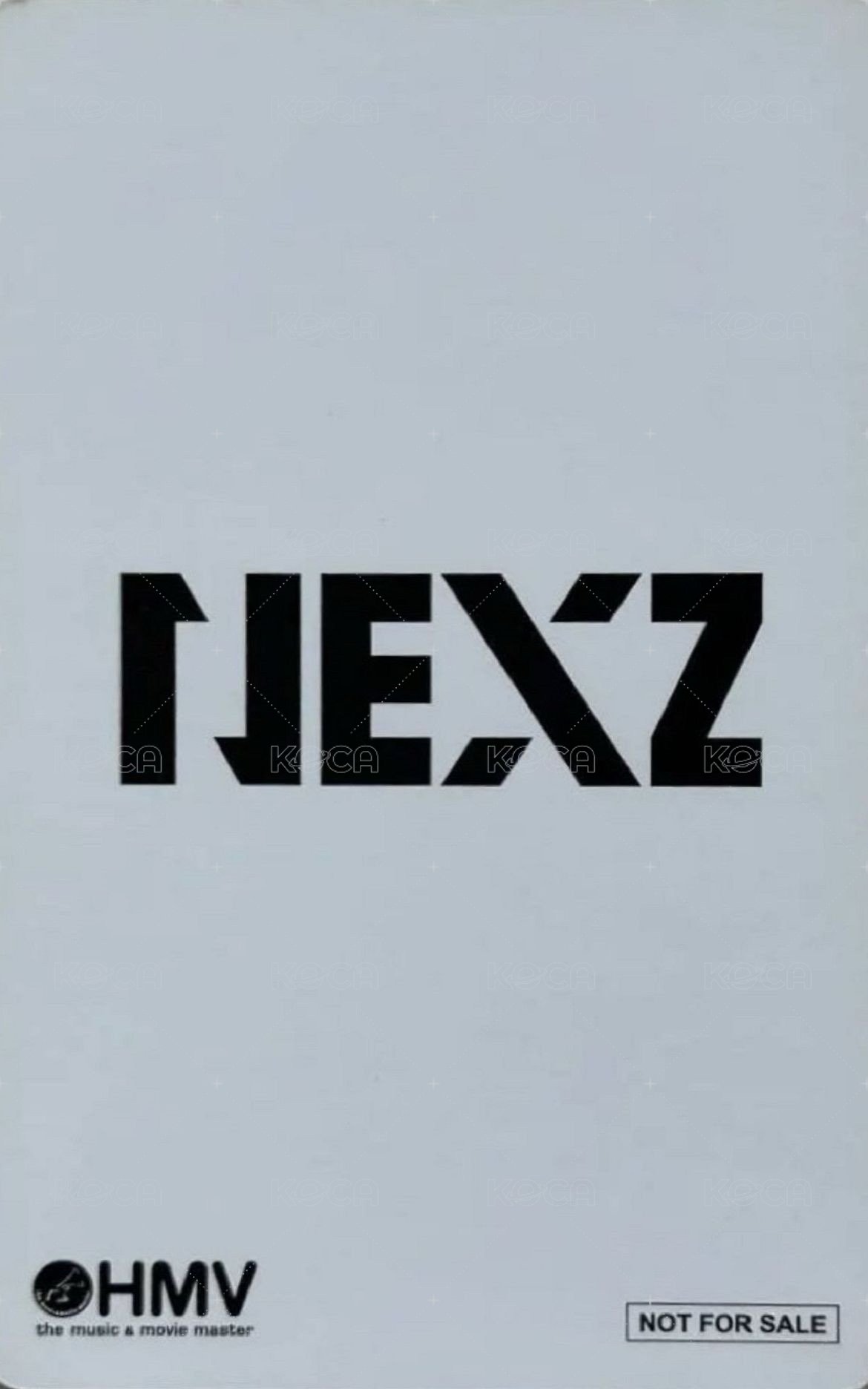 出道專 hmv 幸運卡  背面