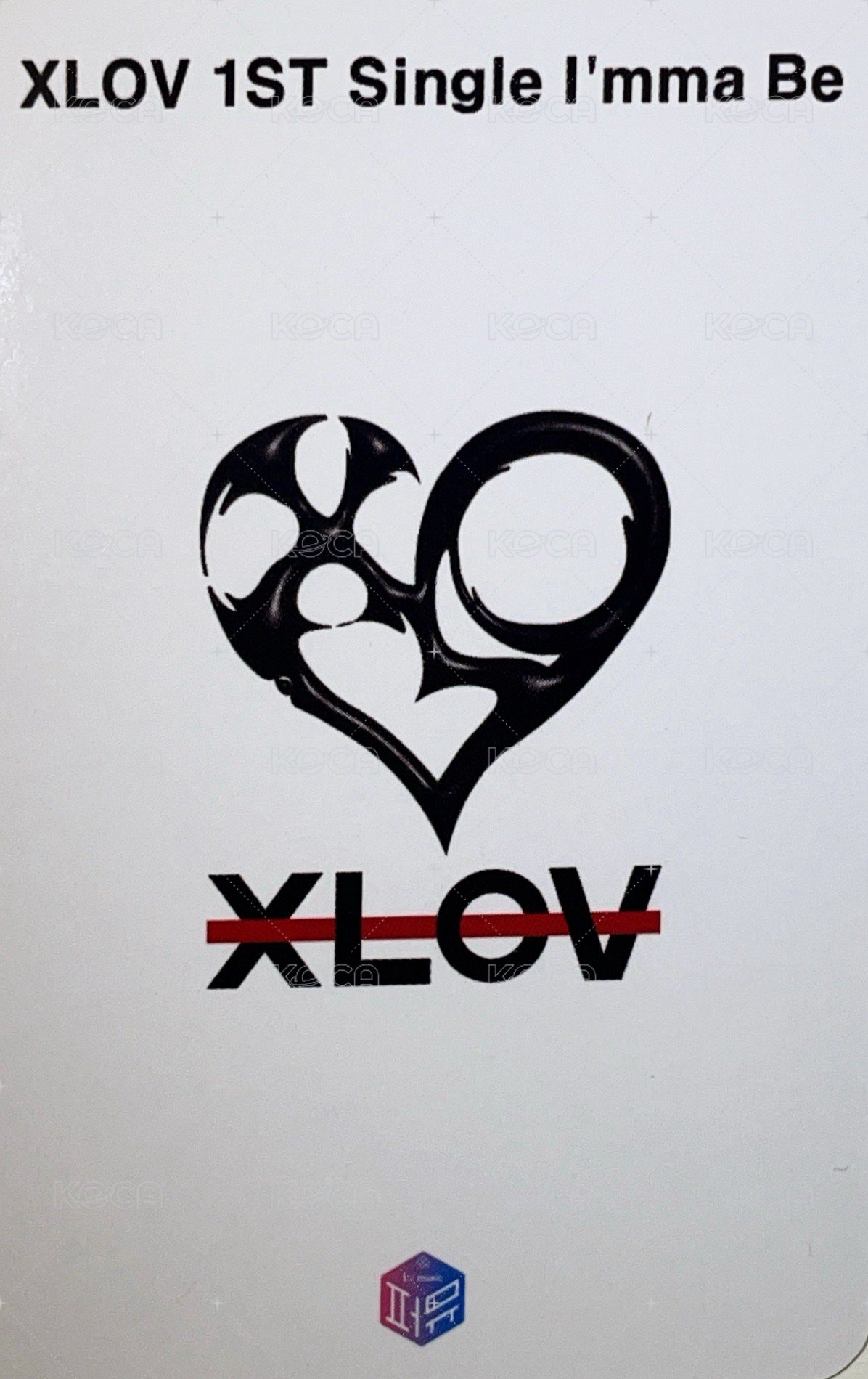 I’mma Be 1stmusic 線上3.0 簽售卡  背面