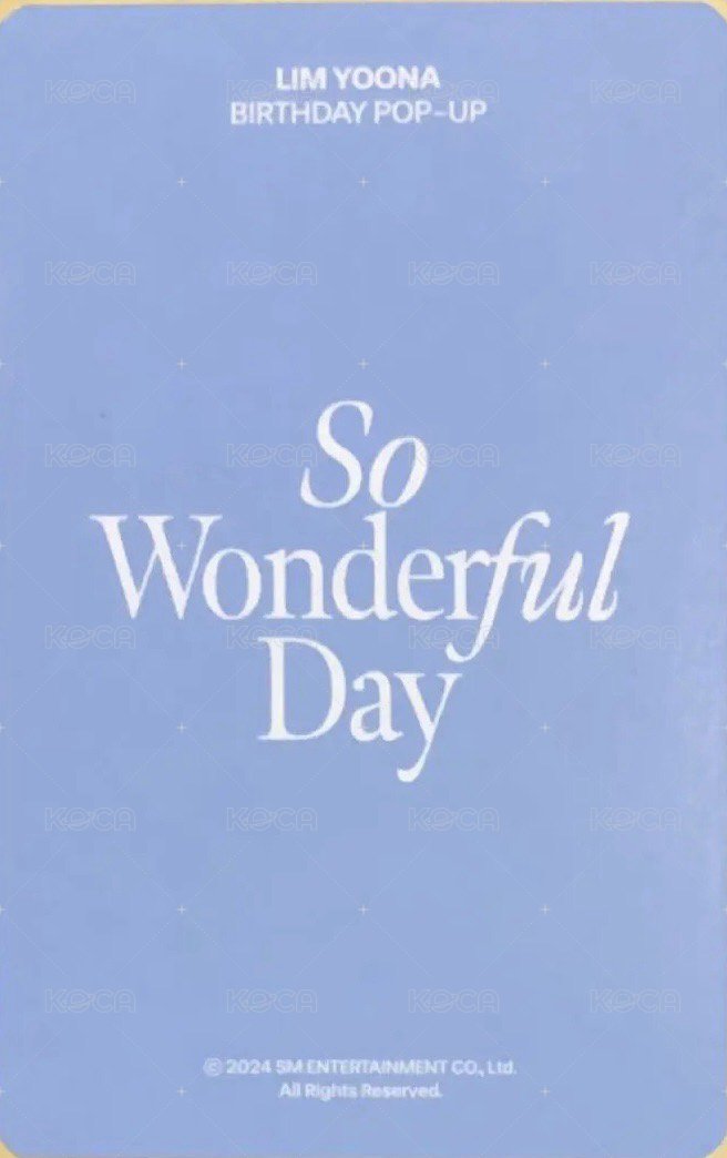 2024生日快閃 周邊卡  背面