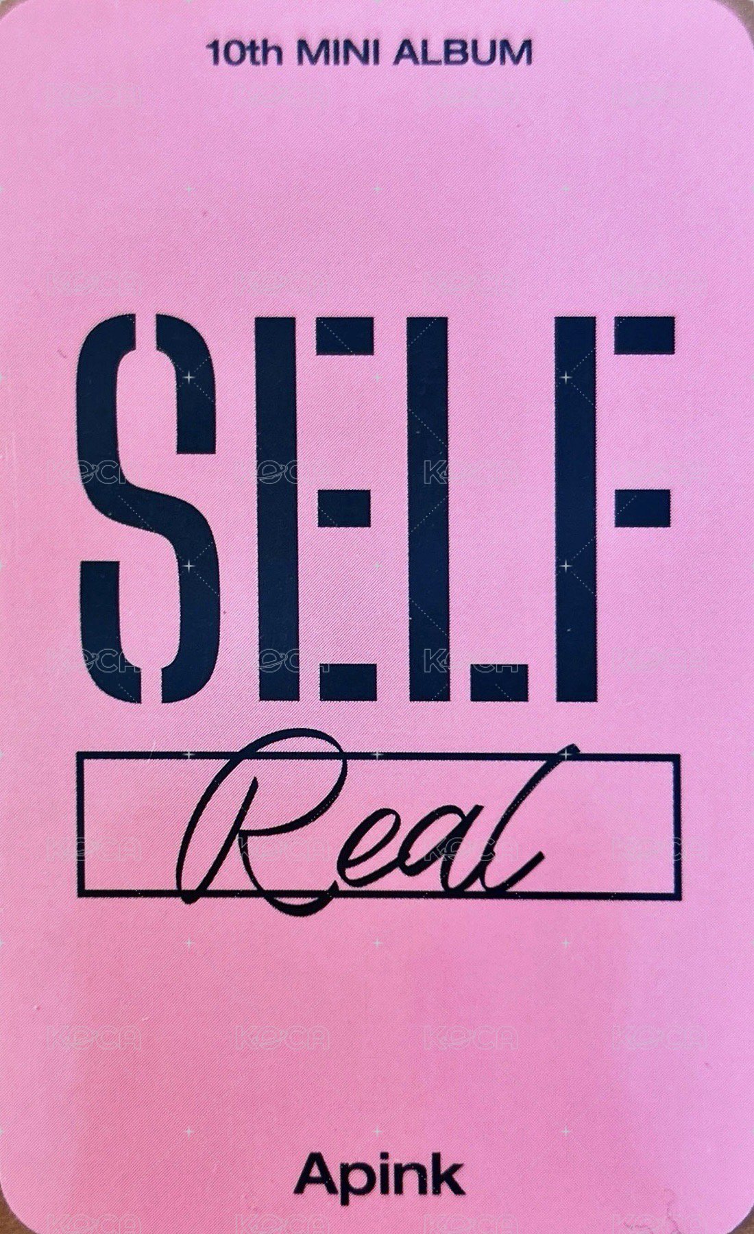 迷十 電子專 Real ver. 專輯卡  背面