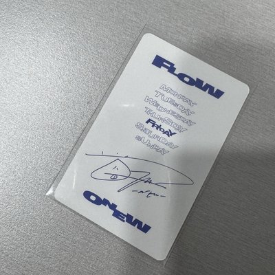 Flow POPUP快閃店 周邊 隨機卡包 隨機卡 溫流 ONEW