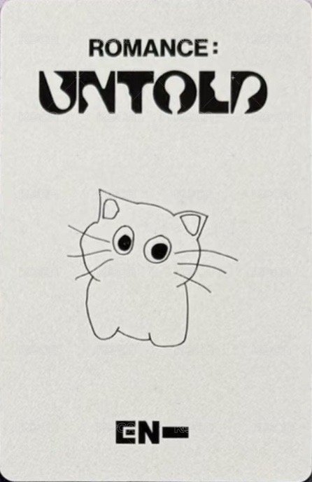 正二 yzy 預售7.0手繪 特典卡  背面