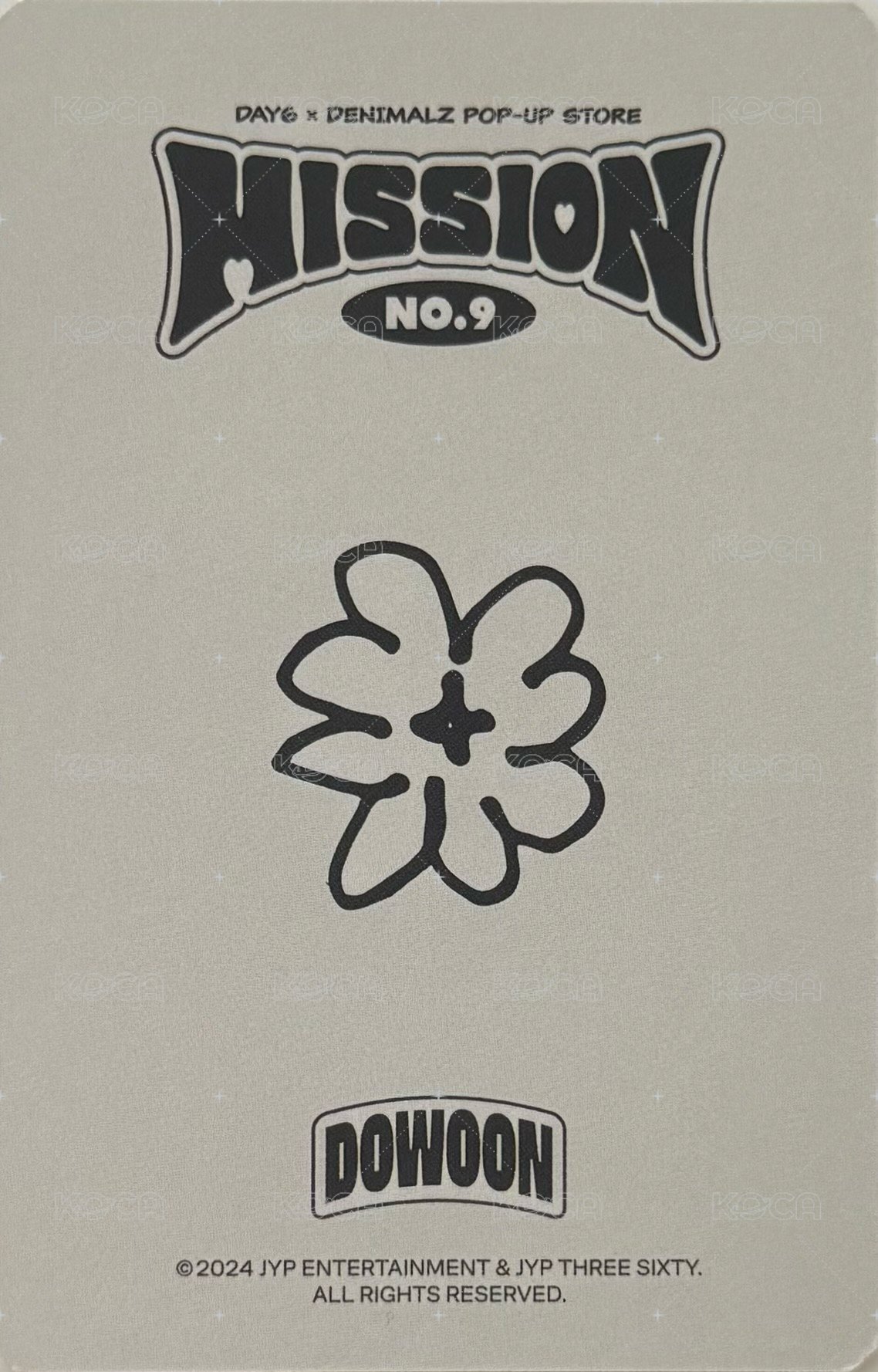 3rd世巡 仁川場 線下 滿額卡  背面