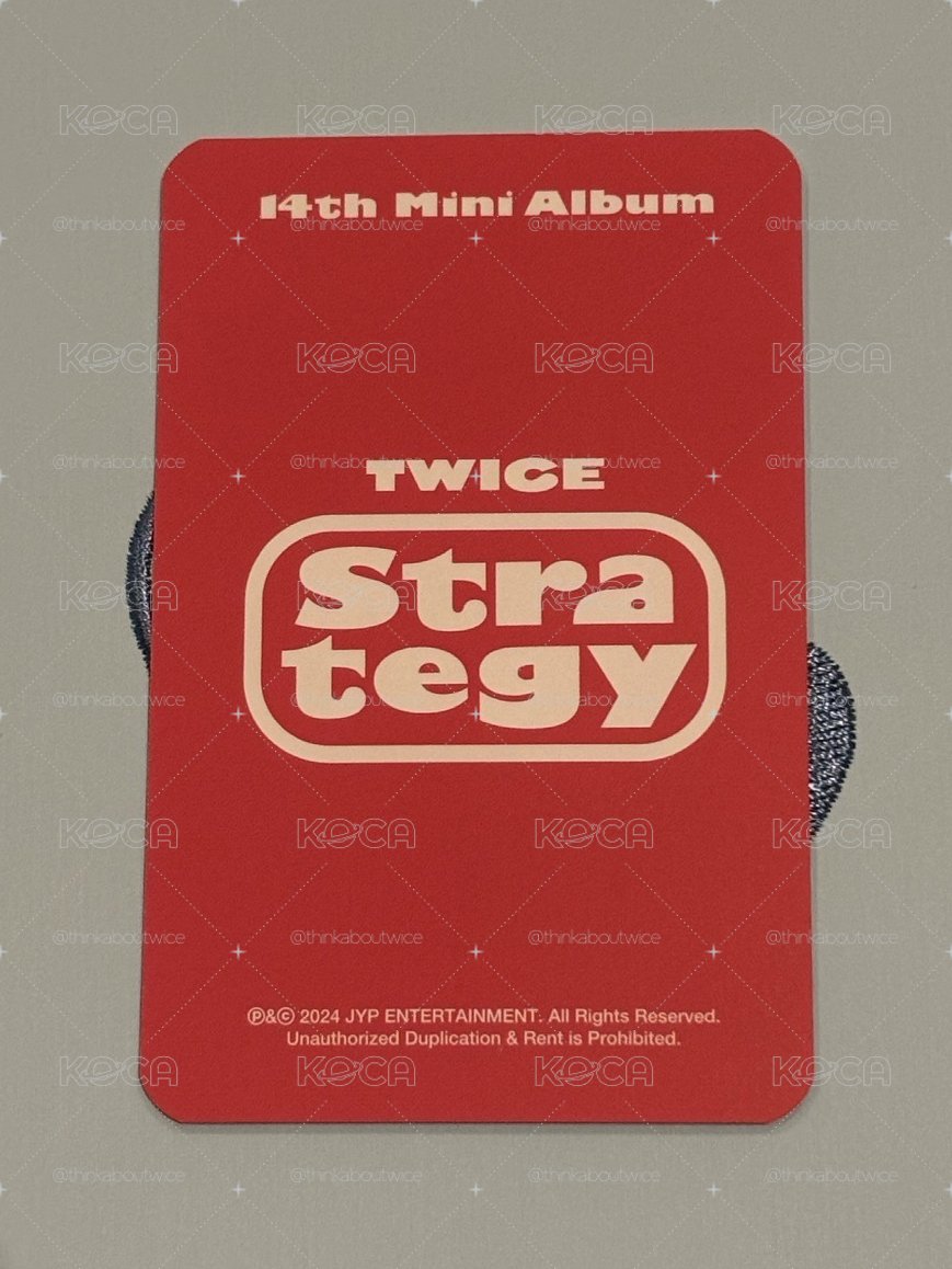 TWICE STRATEGY 子瑜 幸運卡