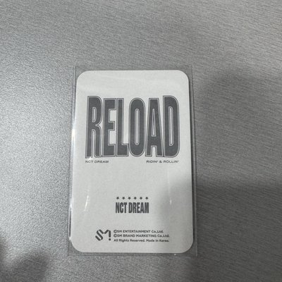 NCT Dream RELOAD 周邊 小卡 立牌閃卡 渽民