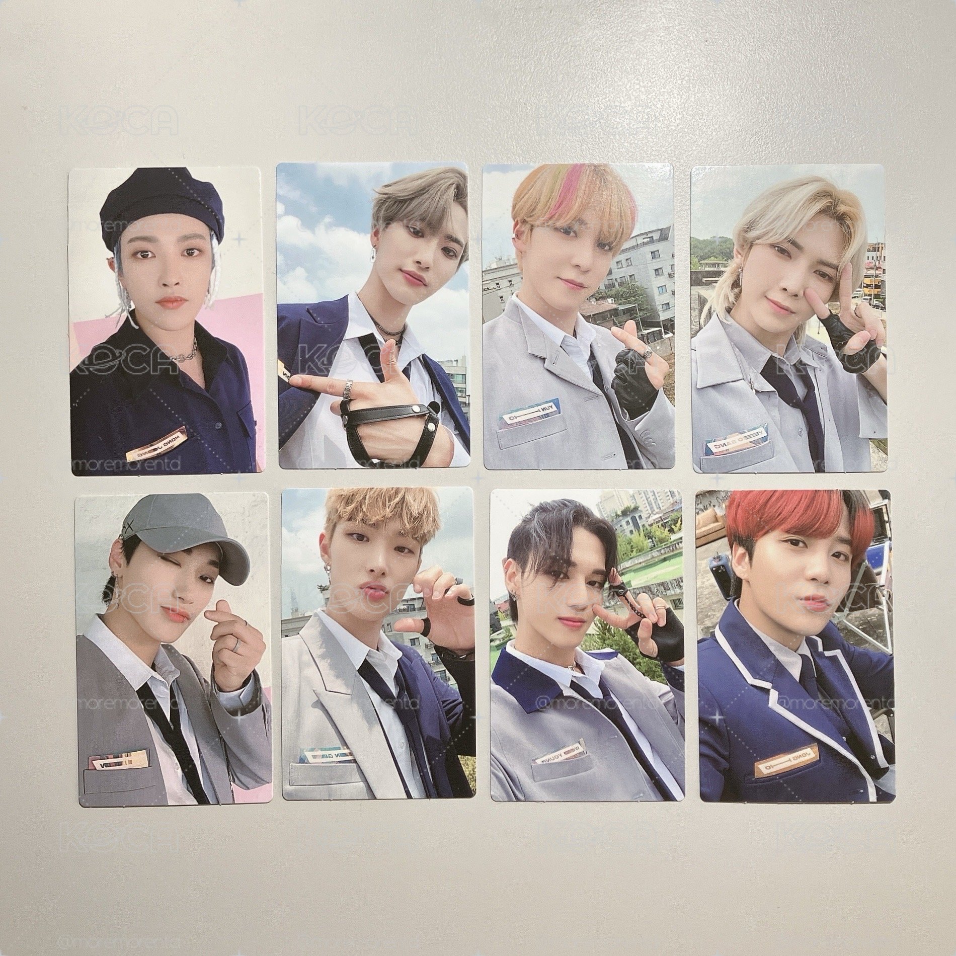 ATEEZ 迷五MD Thanxx 名牌卡 全員8張一套