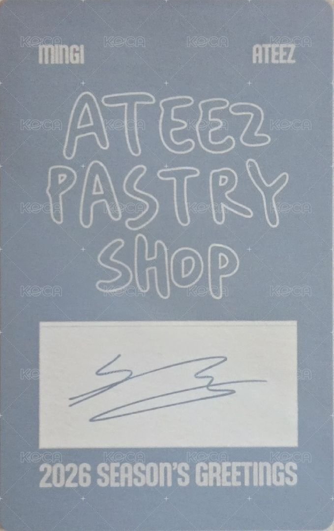 2026年曆 年曆卡 Gingerbread ver. 背面