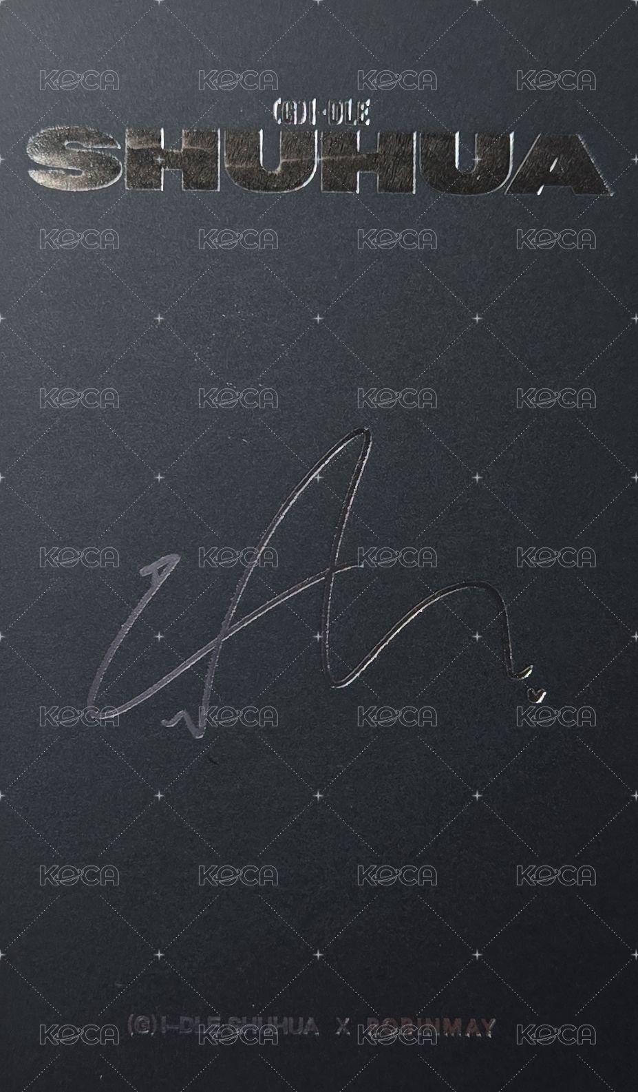 ROBINMAY 代言卡  背面