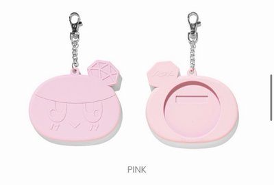 蹦蹦徽章套 - 粉色