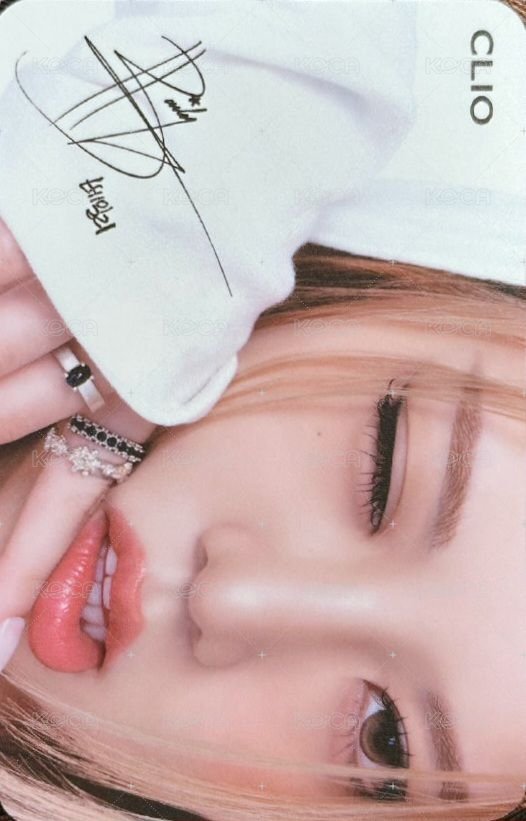 CLIO代言 代言卡  背面