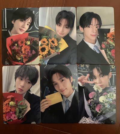 TWS Last Bell yzy 2.0 捧花 特典卡 聖誕卡背