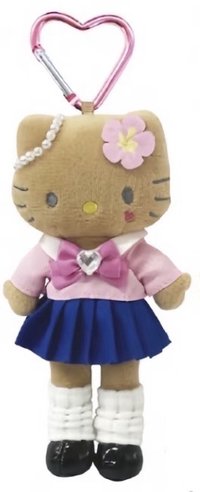 吊飾 黑皮制服 長腿Kitty