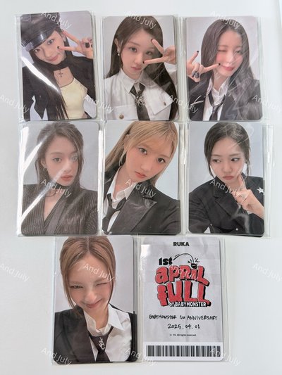 BABYMONSTER 一週年 YG線下 MD滿額 西裝 SET(7p)