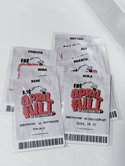 BABYMONSTER 一週年 YG線下 MD滿額 西裝 SET(7p)