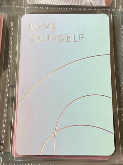 BTS 田柾國 Love yourself 結S ver. 專卡 隨機小卡