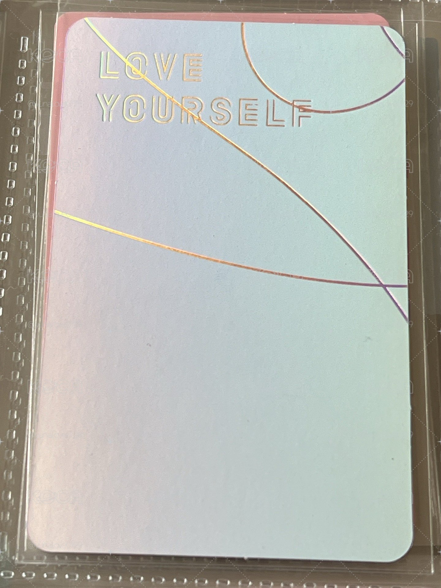 BTS 田柾國 Love yourself 結F ver. 專卡 隨機小卡