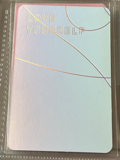 BTS 田柾國 Love yourself 結F ver. 專卡 隨機小卡