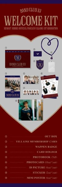 Official FanclubVillains 1st Gen RecruitmentBAND CLUB XV