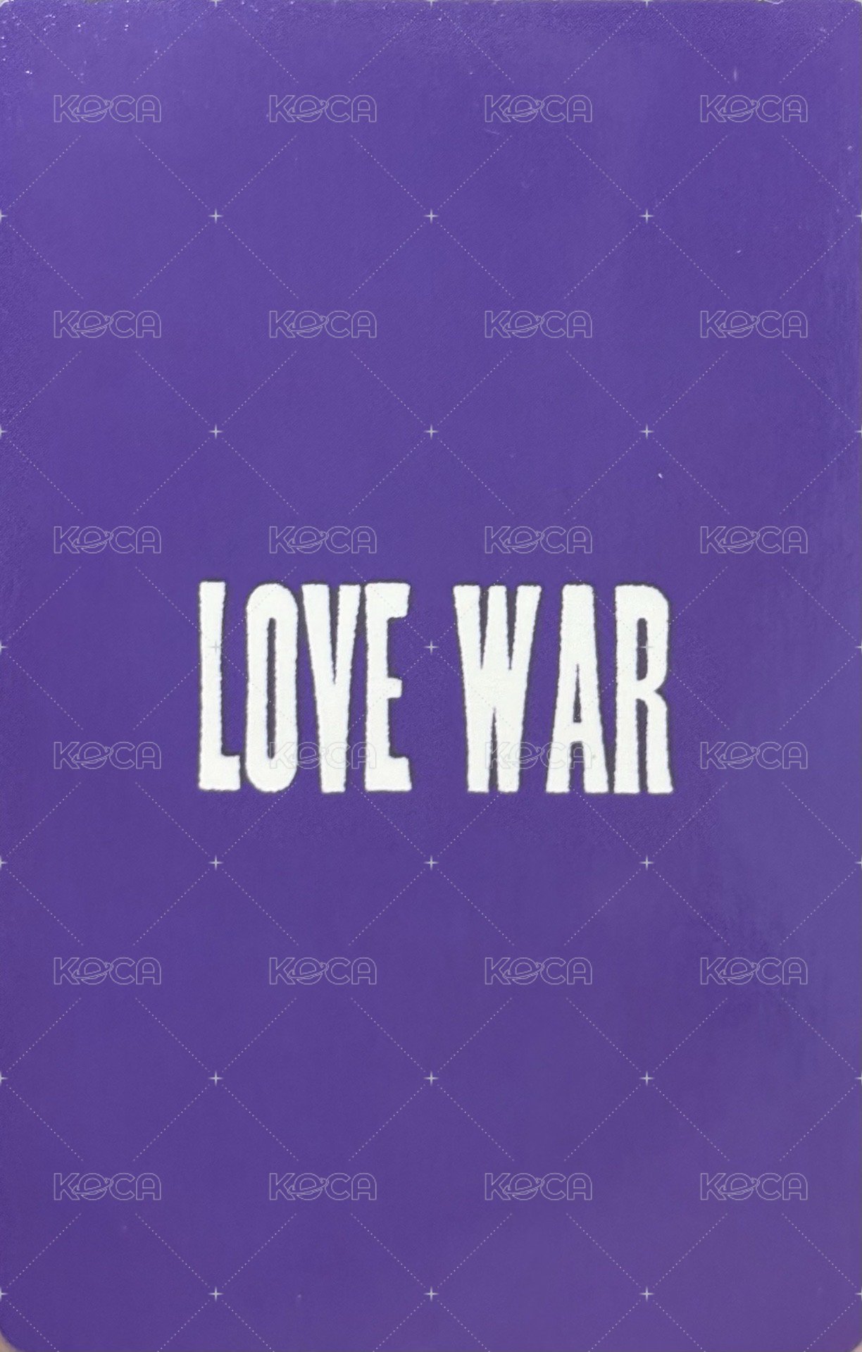 Love War 專輯卡 Love ver. 背面