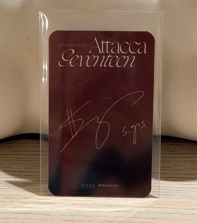 SEVENTEEN 💎Mini9 S.coups 台閃簽售卡