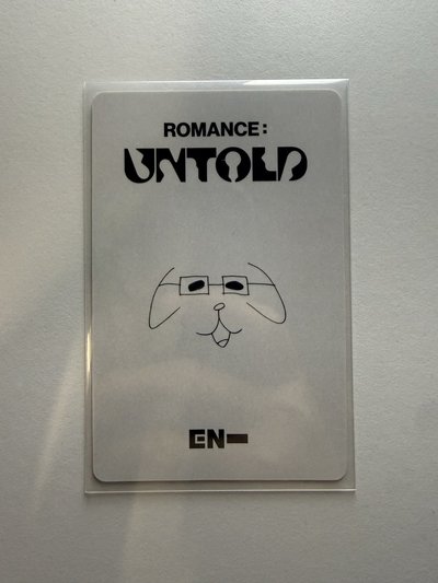 enhypen 沈載倫 正規二 yzy7.0 手繪卡 特典卡