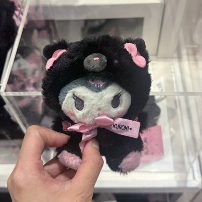 酷洛米 黑色動物系列 黑熊酷洛米 吊飾 吊娃