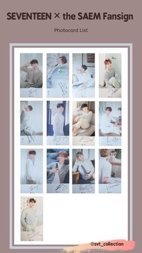 the SAEM 簽售明信片