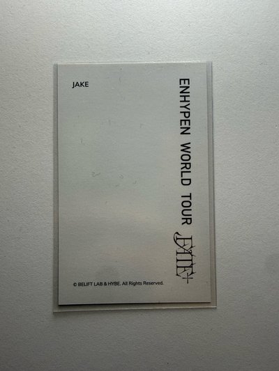 ENHYPEN 沈載倫JAKE Fate 美巡外套卡