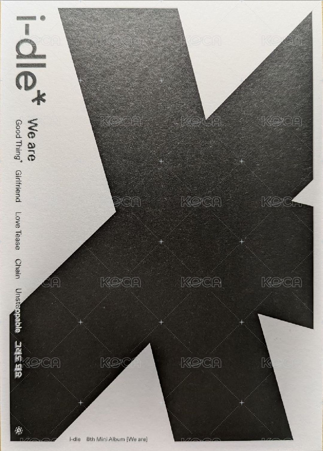 We are 明信片 專輯明信片 背面