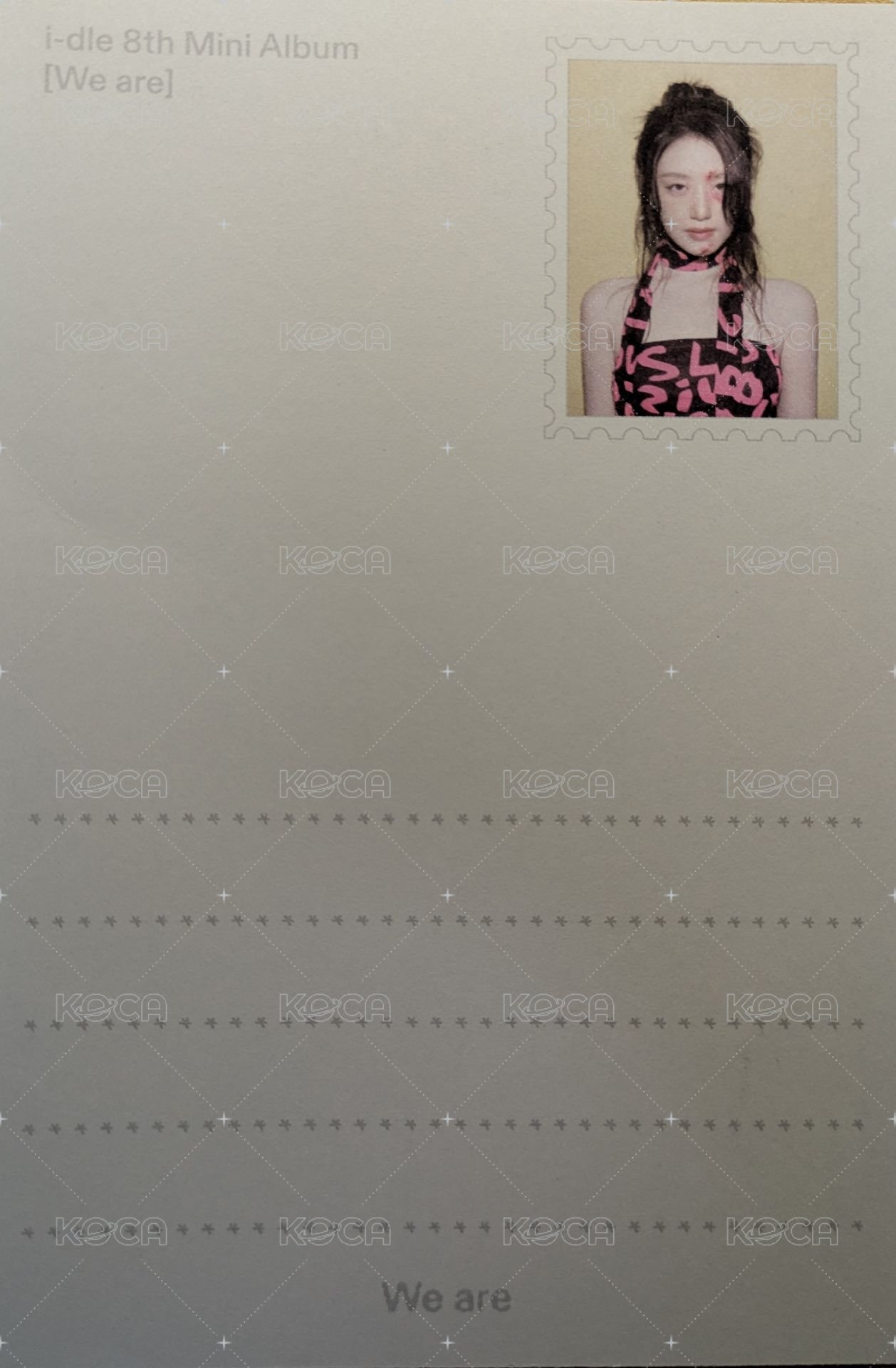 We are POCA ver. 明信片  背面