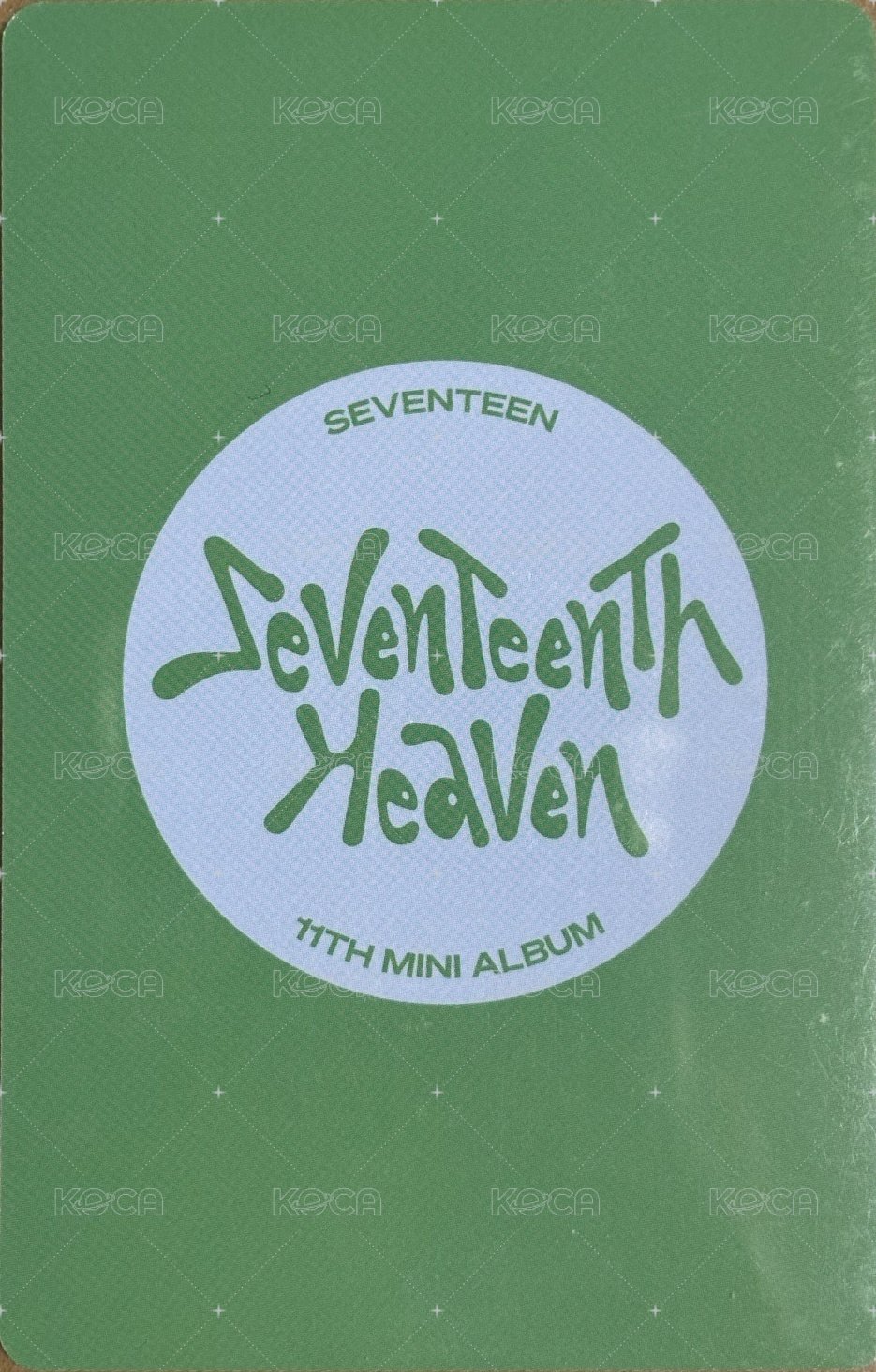 MINI11 yzy 重 ver. 特典卡  背面