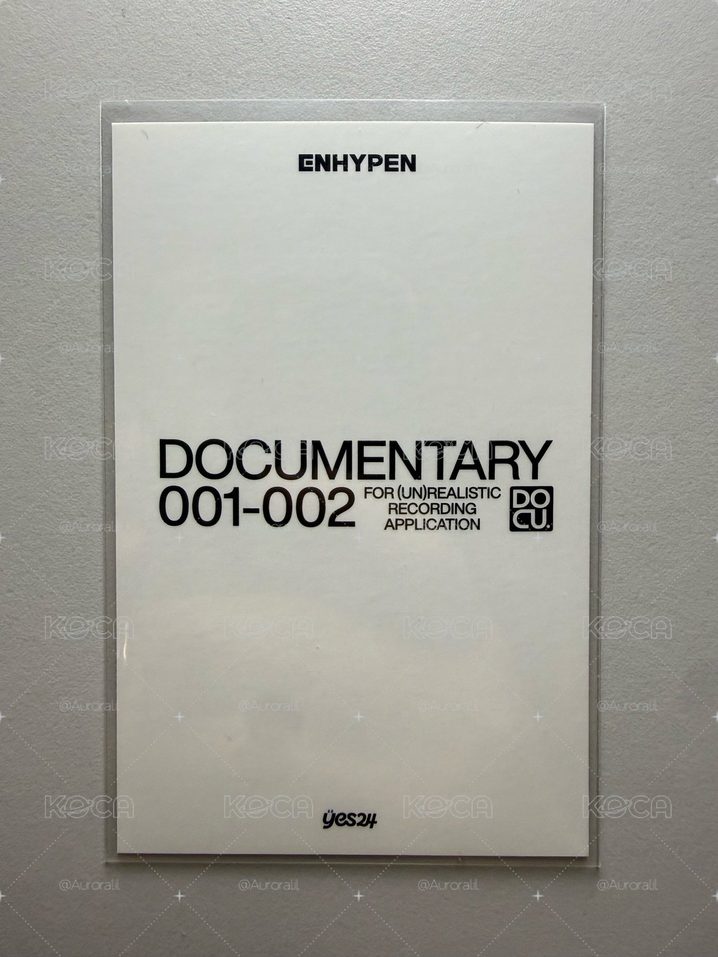 Enhypen Jake沈載倫 2025台曆 yes24特典卡