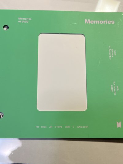 BTS 田柾國 回憶錄 周邊卡 2020 藍光版